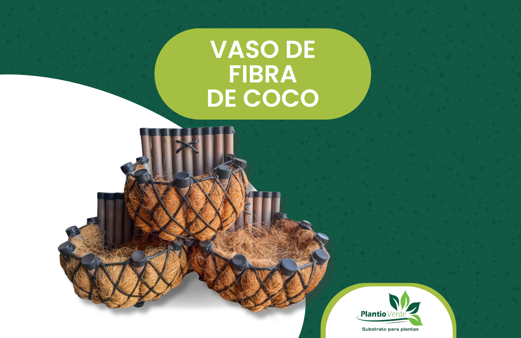Vaso de fibra de coco 2